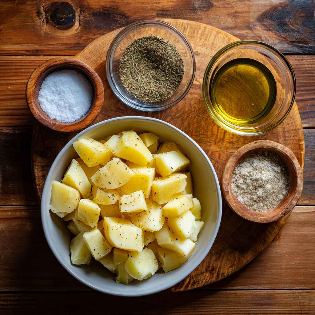 Ingredients for Air Fryer Ranch Potatoes