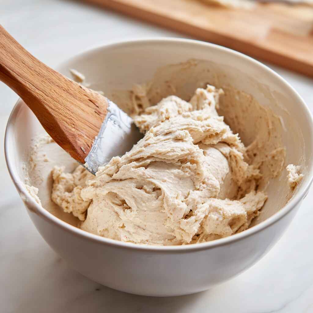 Mixing protein-rich gluten free bagel dough
