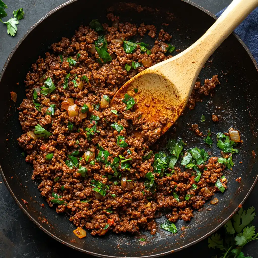 seasoned ground beef for taco bowl