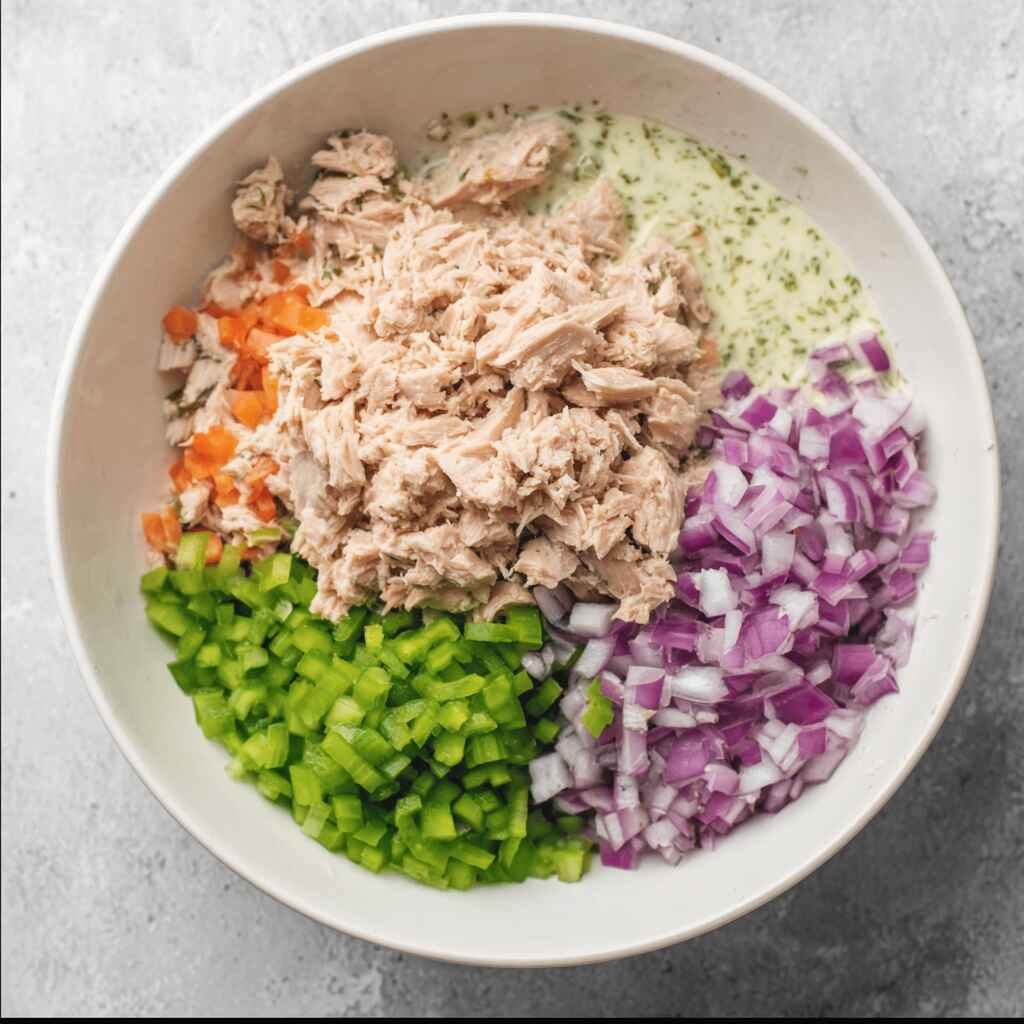 Mixed High Protein Tuna Salad in Bowl
