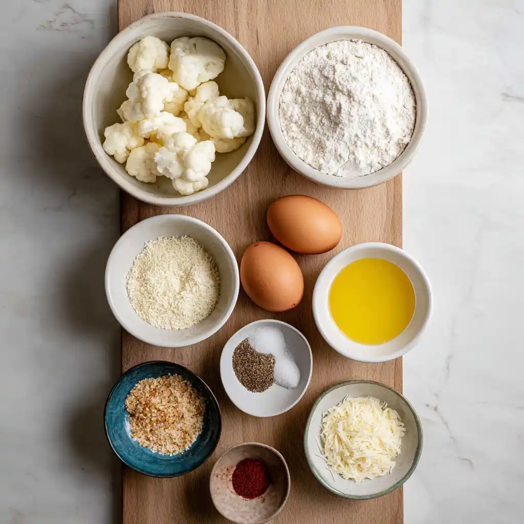 Ingredients for air fryer cheese curds