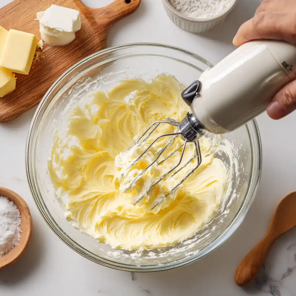 Folding Blueberries into Cake Batter
