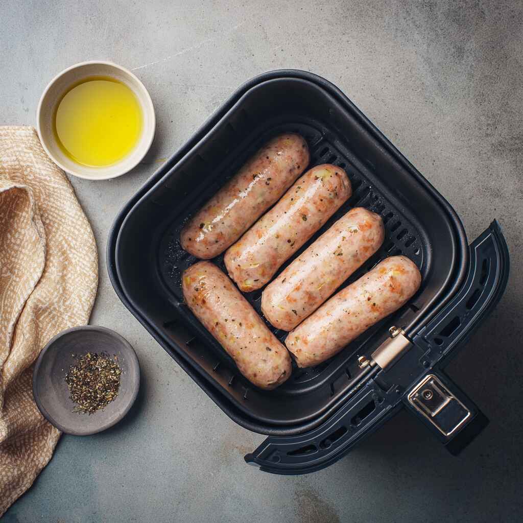 Ingredients for chicken apple sausage air fryer