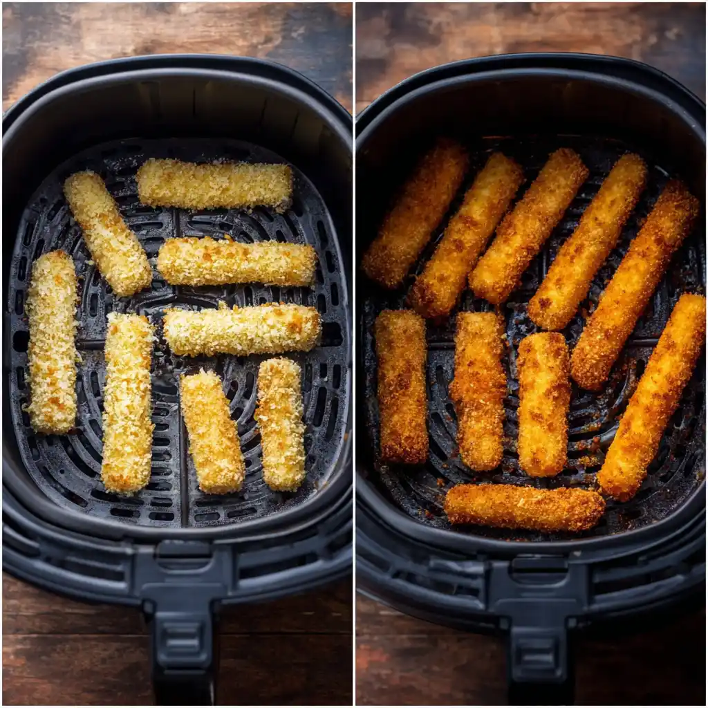 cooking mozzarella sticks in air fryer