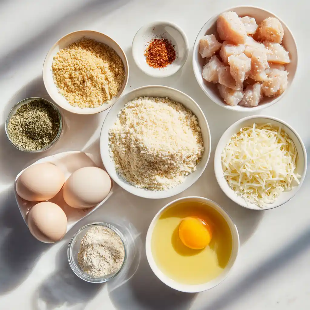 Ingredients for Air Fryer Ranch-Crusted Chicken Bites