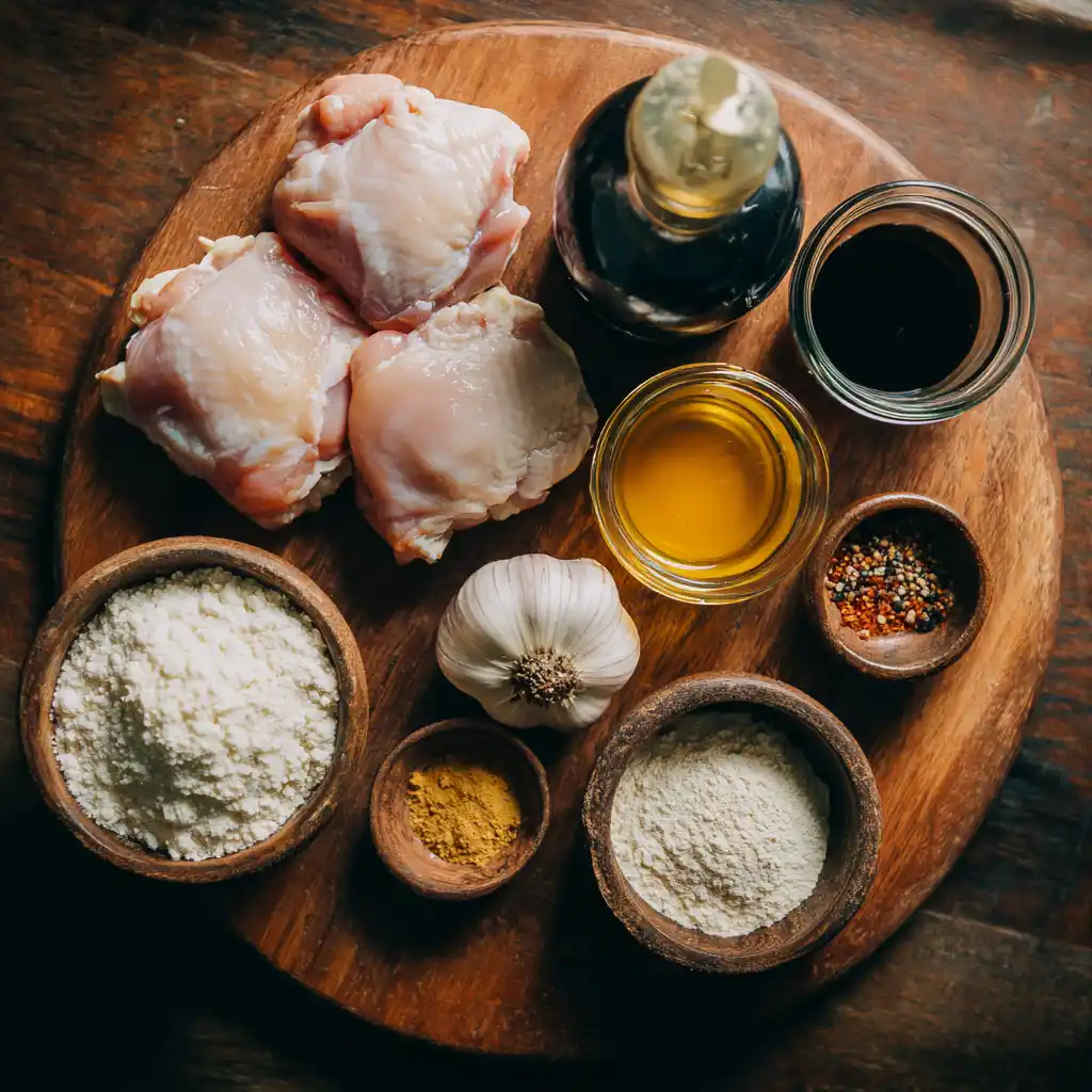 Ingredients for Honey Garlic Chicken Thighs