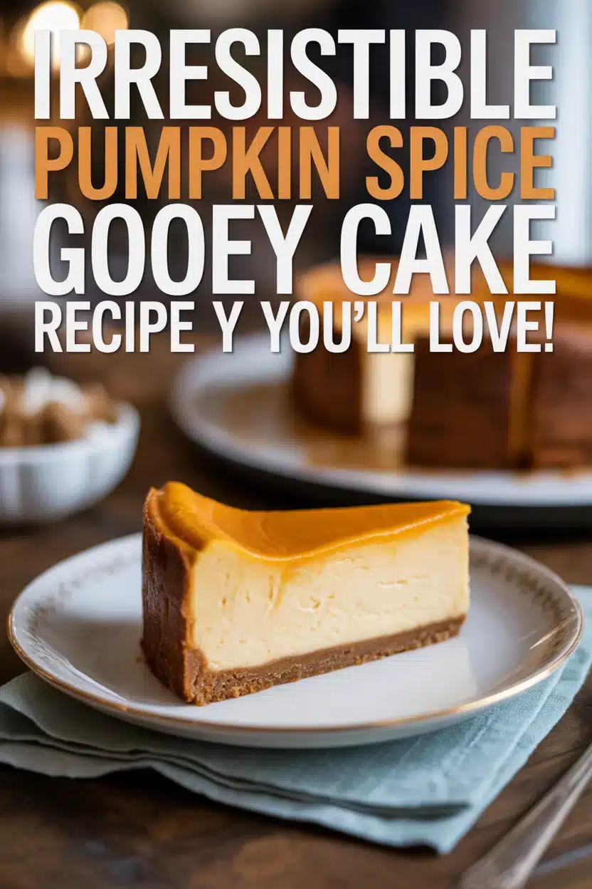Pumpkin Spice Gooey Cake Recipe