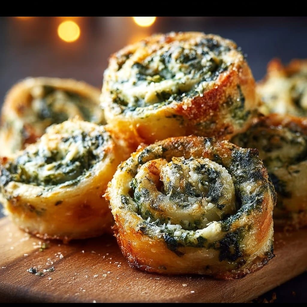 Spinach Dip Pinwheels