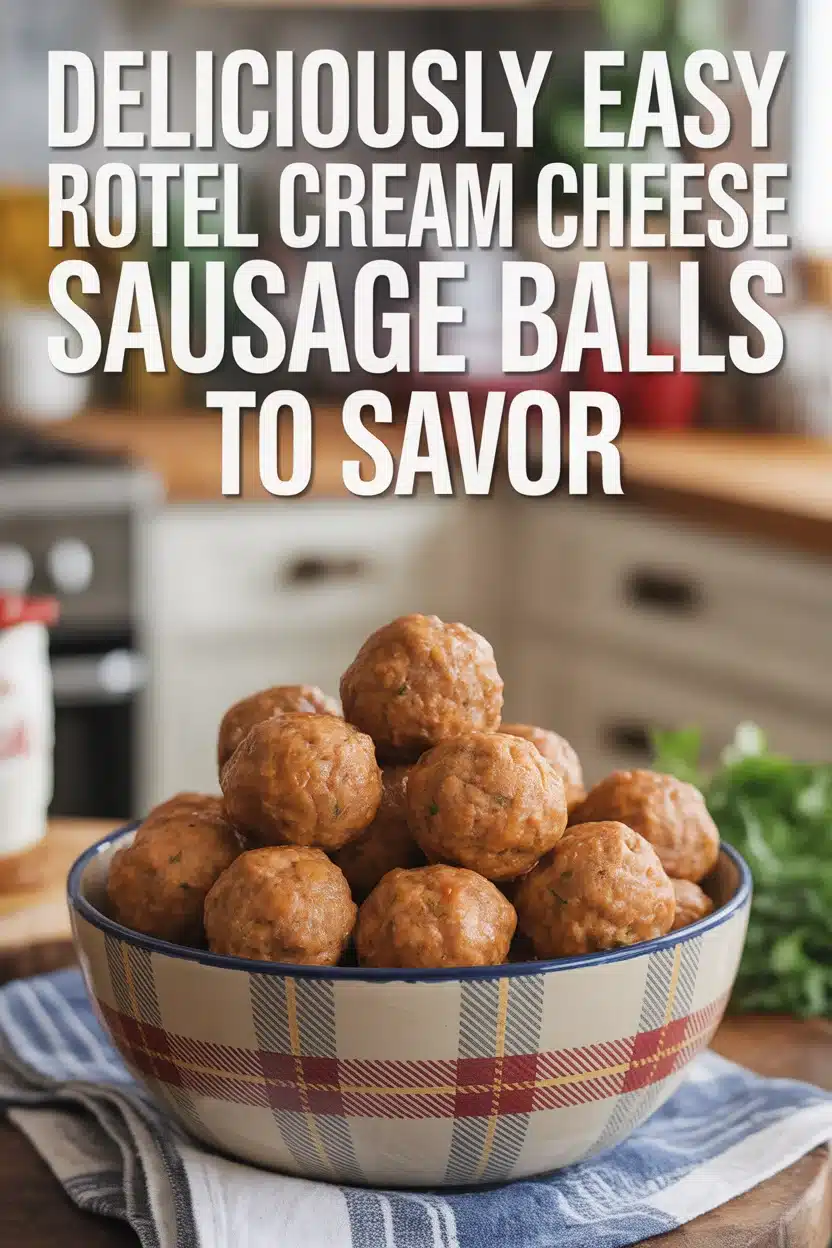 Deliciously Easy Rotel Cream Cheese Sausage Balls to Savor