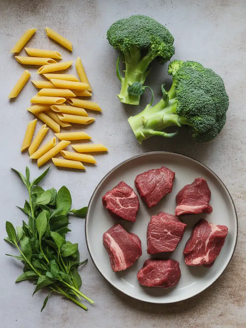 Easy Garlic Butter Steak and Broccoli Penne in Just 30 Minutes!