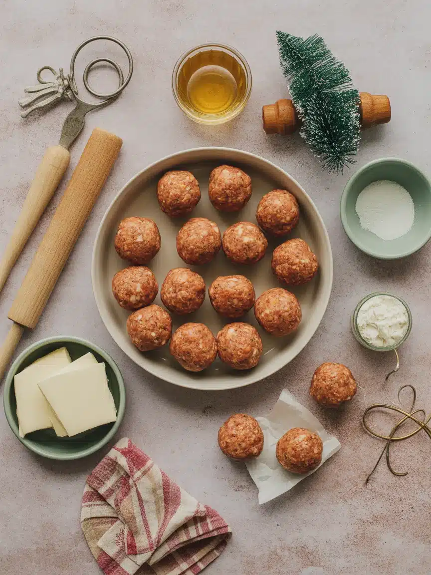 Rotel Cream Cheese Sausage Balls