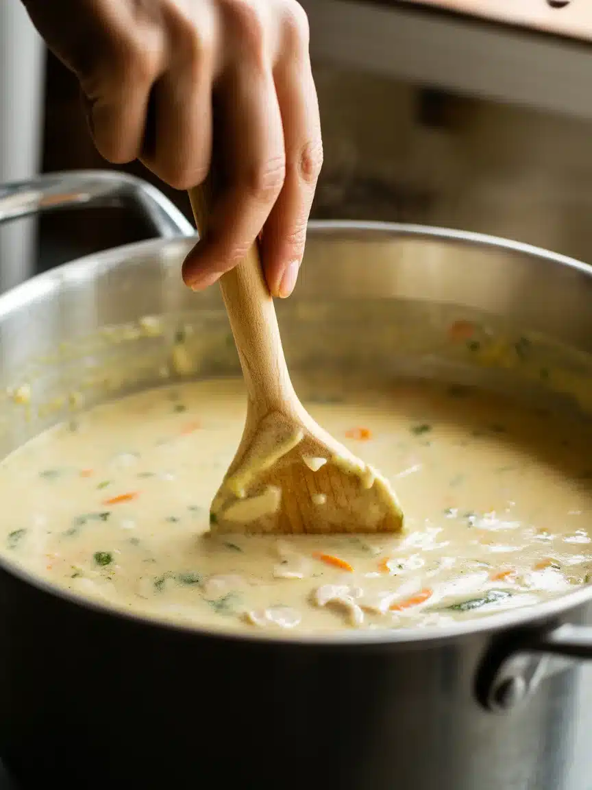 Creamy Chicken Alfredo Soup