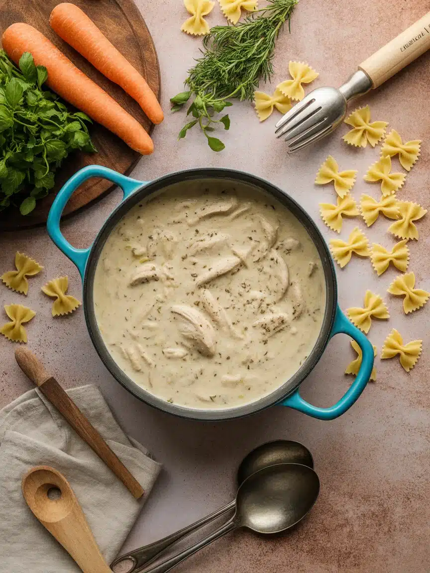 Warm Up with This Cozy Creamy Chicken Alfredo Soup Recipe