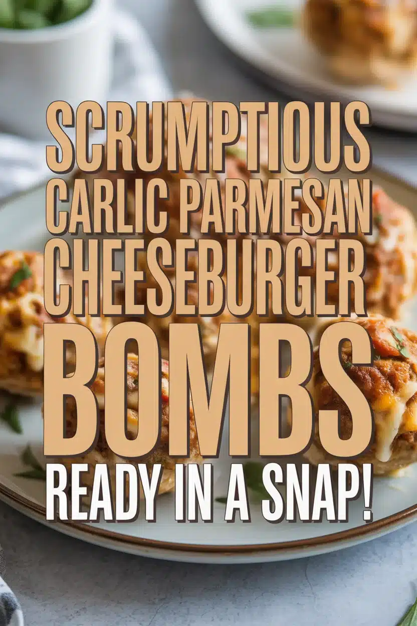 Scrumptious Garlic Parmesan Cheeseburger Bombs Ready in a Snap!
