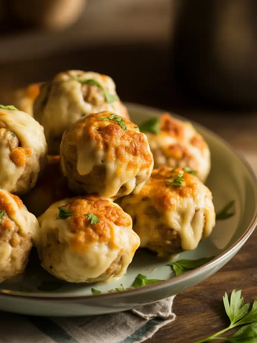 Scrumptious Garlic Parmesan Cheeseburger Bombs Ready in a Snap!
