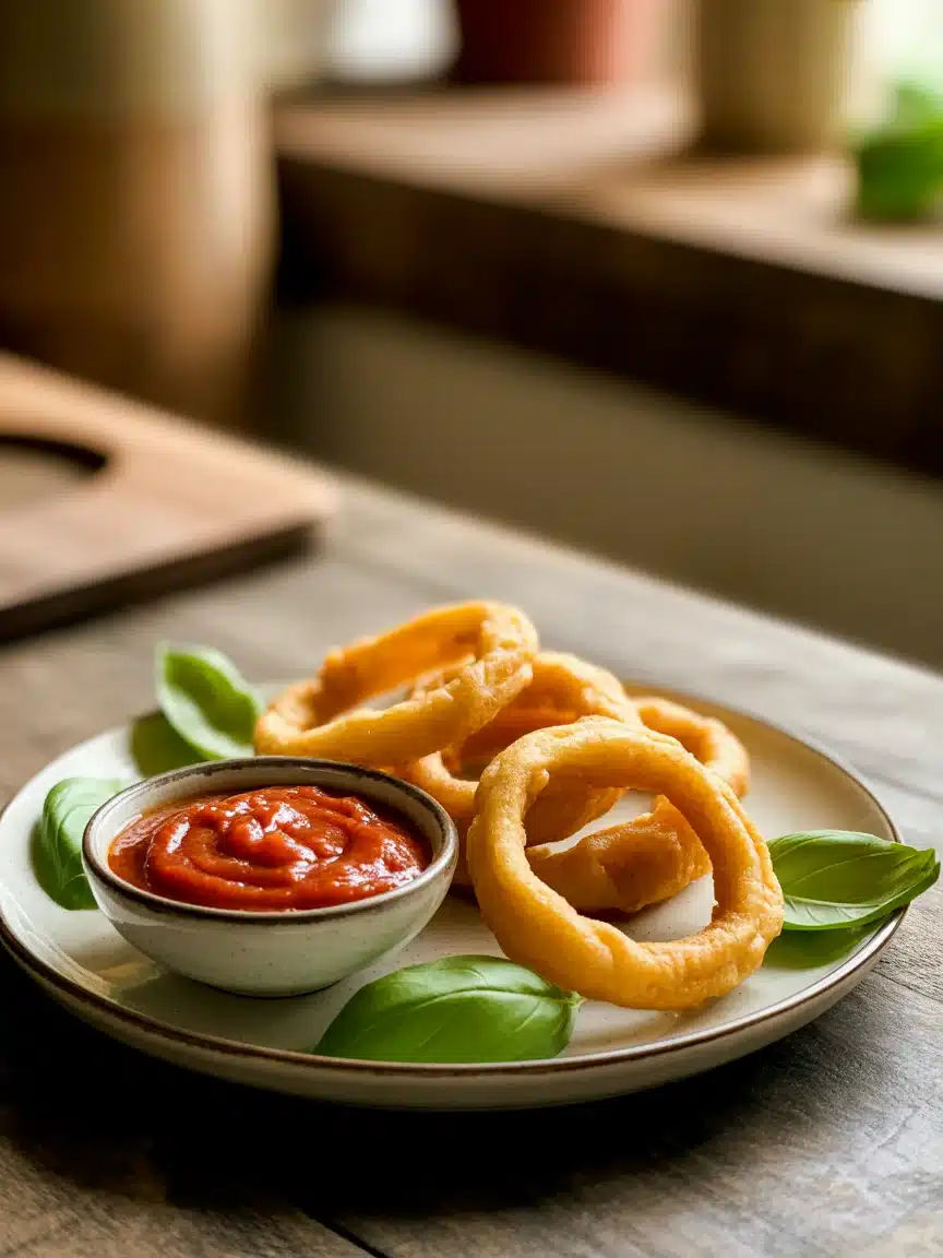 Cheesy Mozzarella Onion Rings: Irresistibly Crispy Snacks