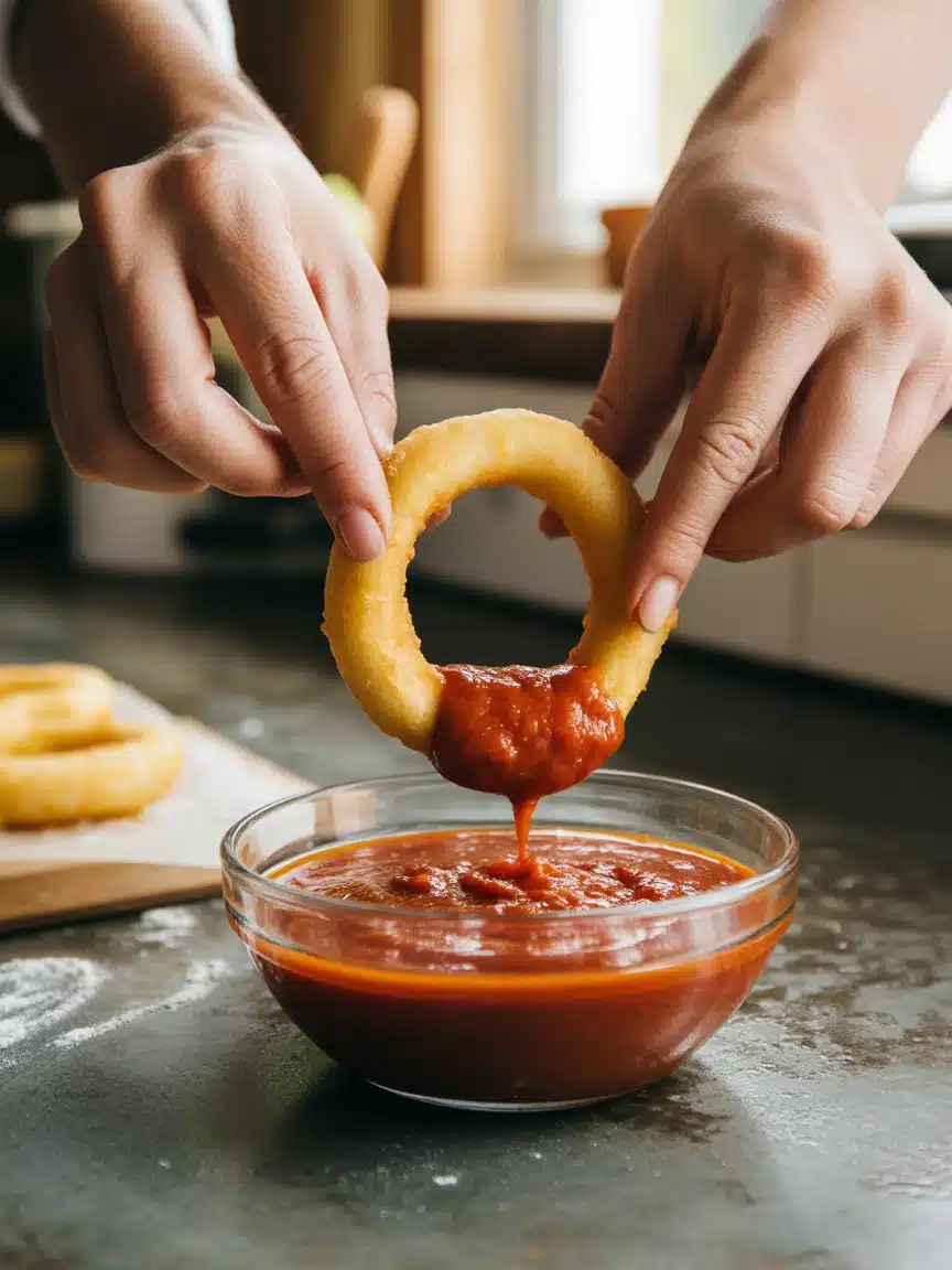 Cheesy Mozzarella Onion Rings: Irresistibly Crispy Snacks