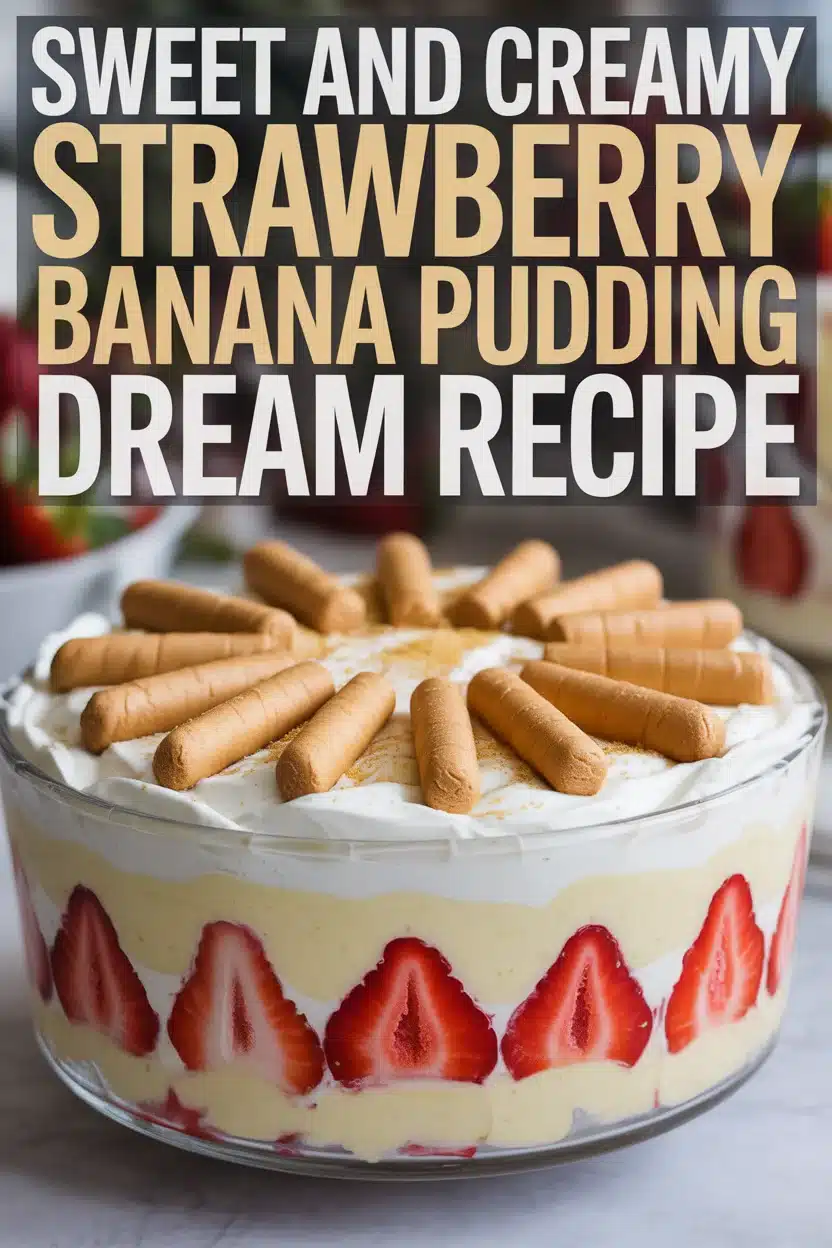 Sweet and Creamy Strawberry Banana Pudding Dream Recipe