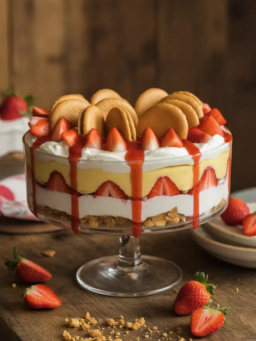 Sweet and Creamy Strawberry Banana Pudding Dream Recipe