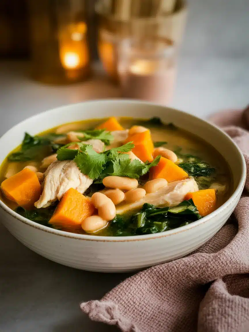 Comforting Chicken and White Bean Soup for Chilly Nights