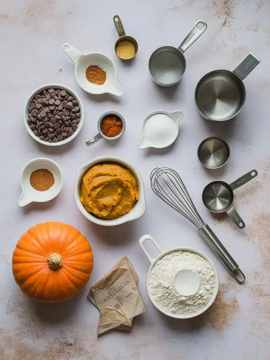 Pumpkin bread with chocolate chips