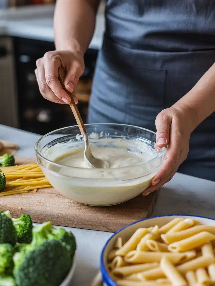 Creamy Steak and Baby Broccoli Alfredo Spaghetti Made Easy