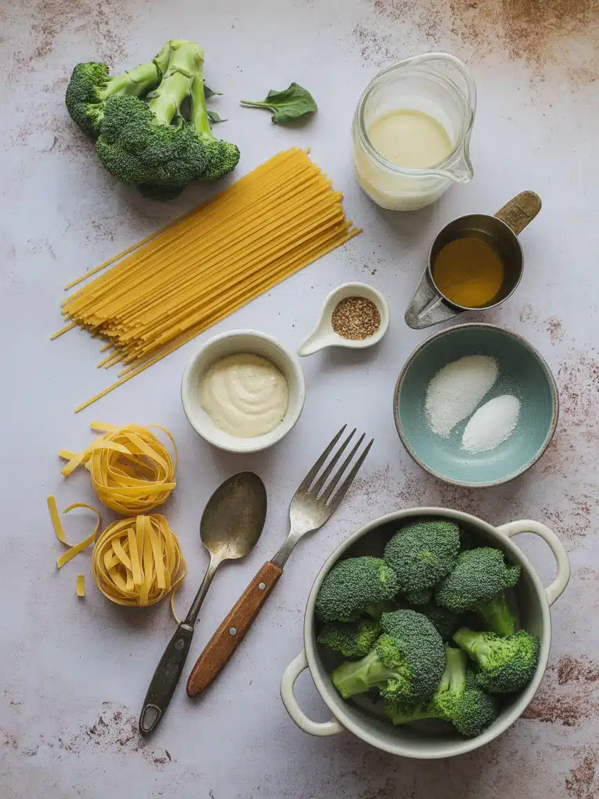 Creamy Steak and Baby Broccoli Alfredo Spaghetti Made Easy