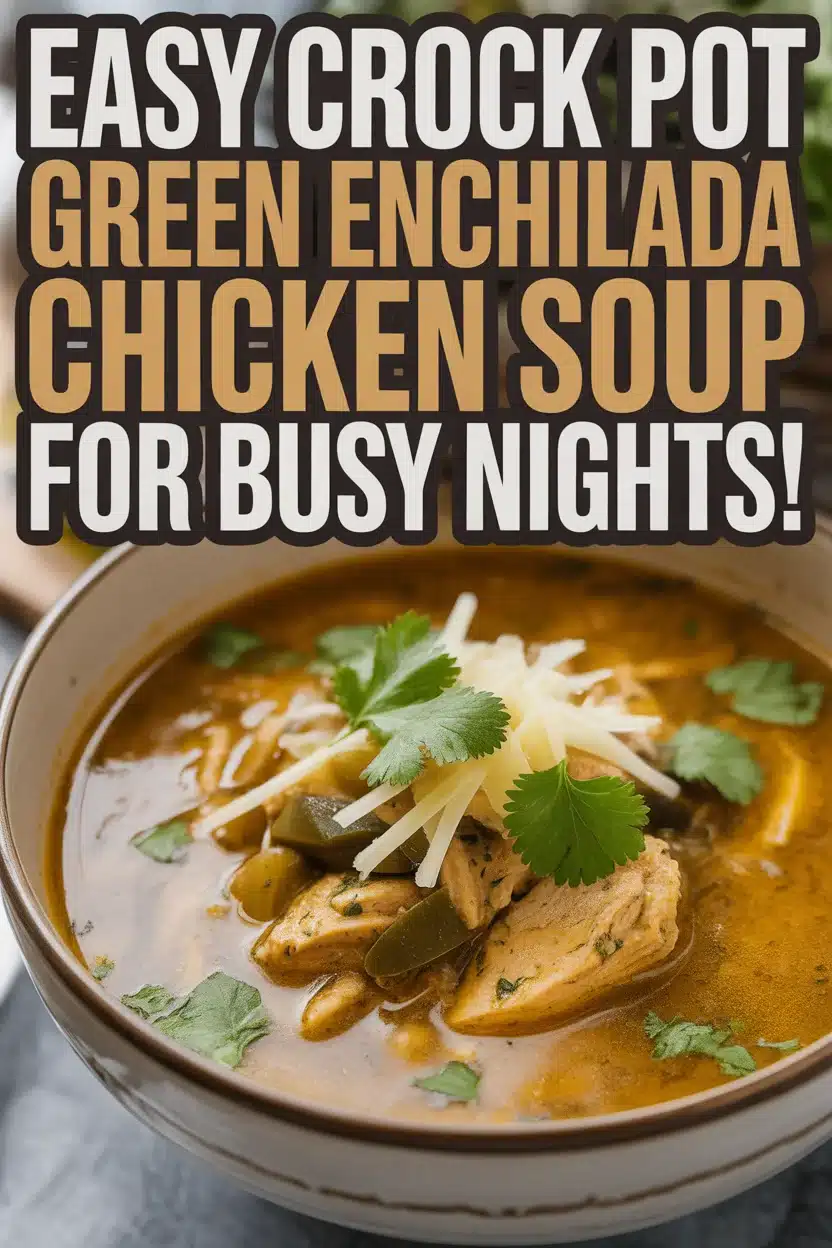 Crock Pot Green Enchilada Chicken Soup