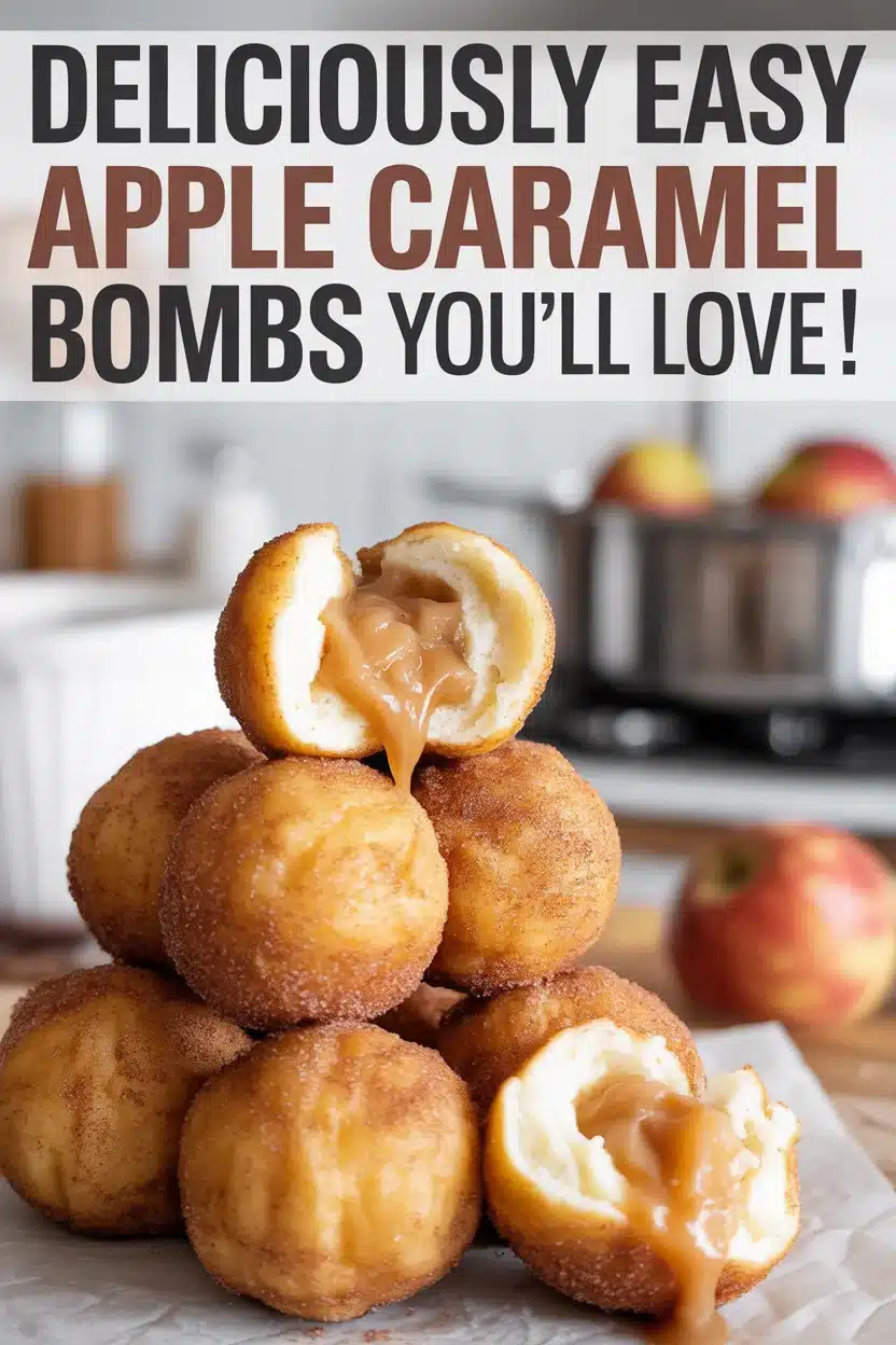 Apple Caramel Bombs