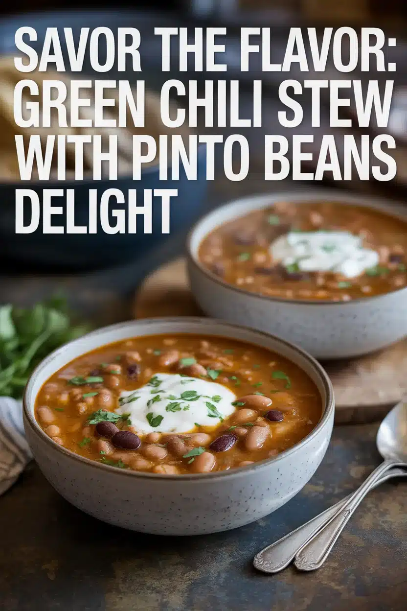 Green Chili Stew With Pinto Beans