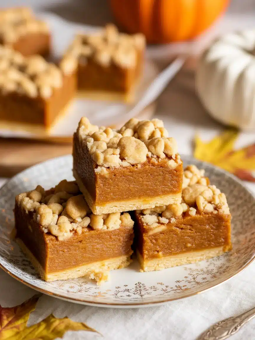 Delicious Pumpkin Pie Bars You&rsquo;ll Love This Fall