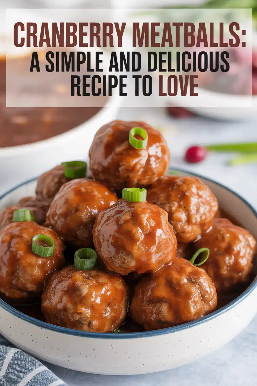 Cranberry Meatballs: A Simple and Delicious Recipe to Love