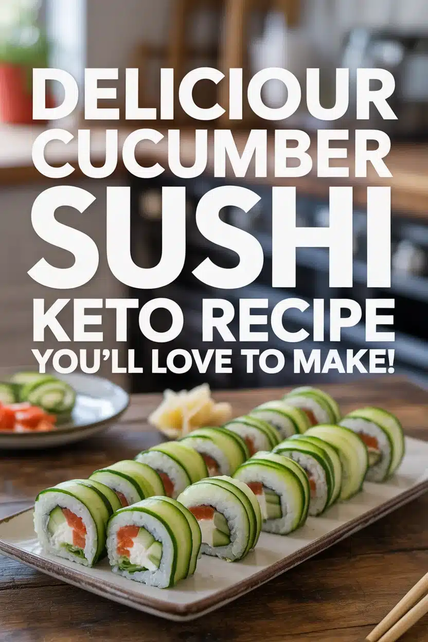 Delicious Cucumber Sushi Keto Recipe You’ll Love to Make!