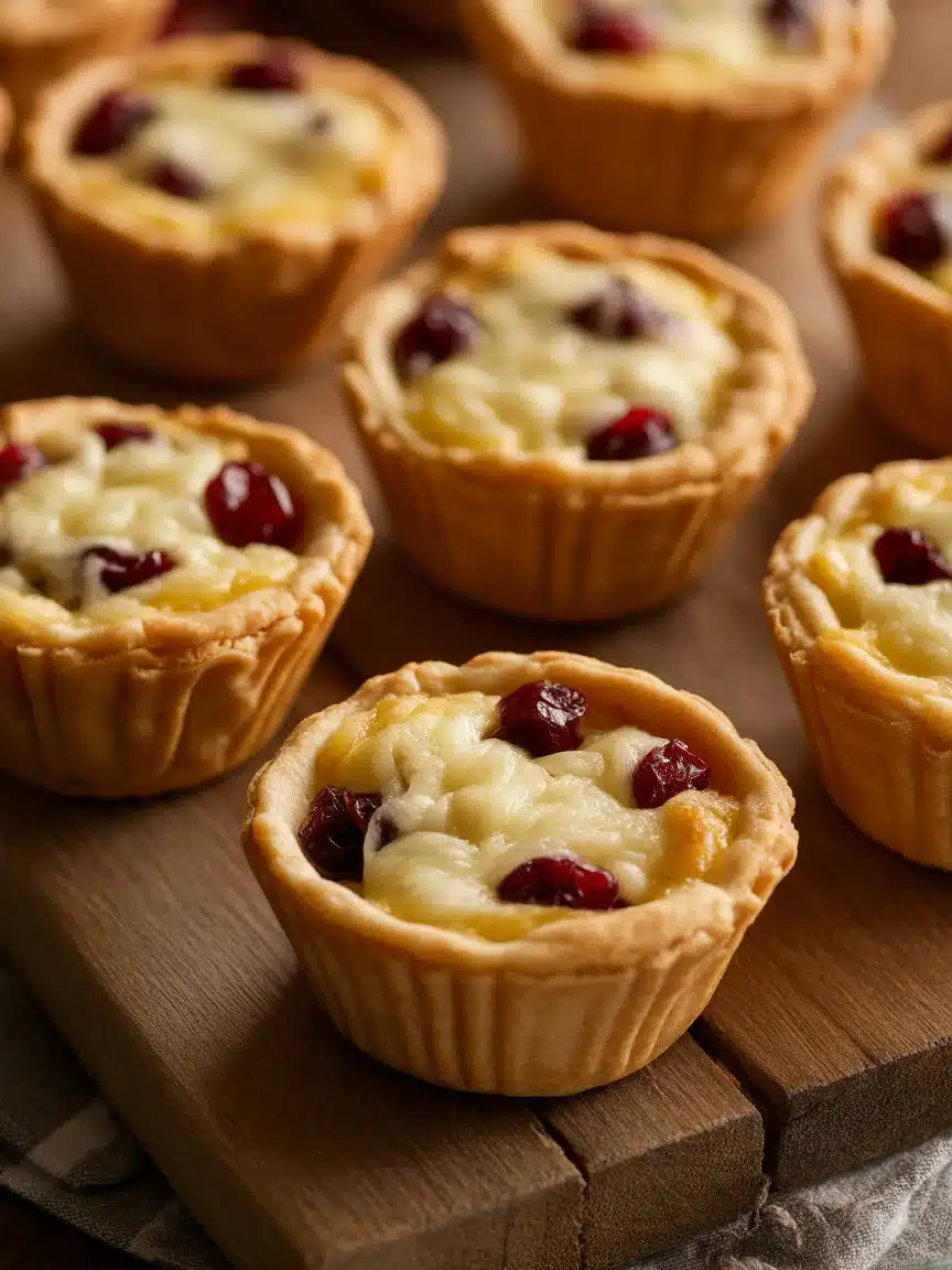 Baked Cranberry Brie Bites