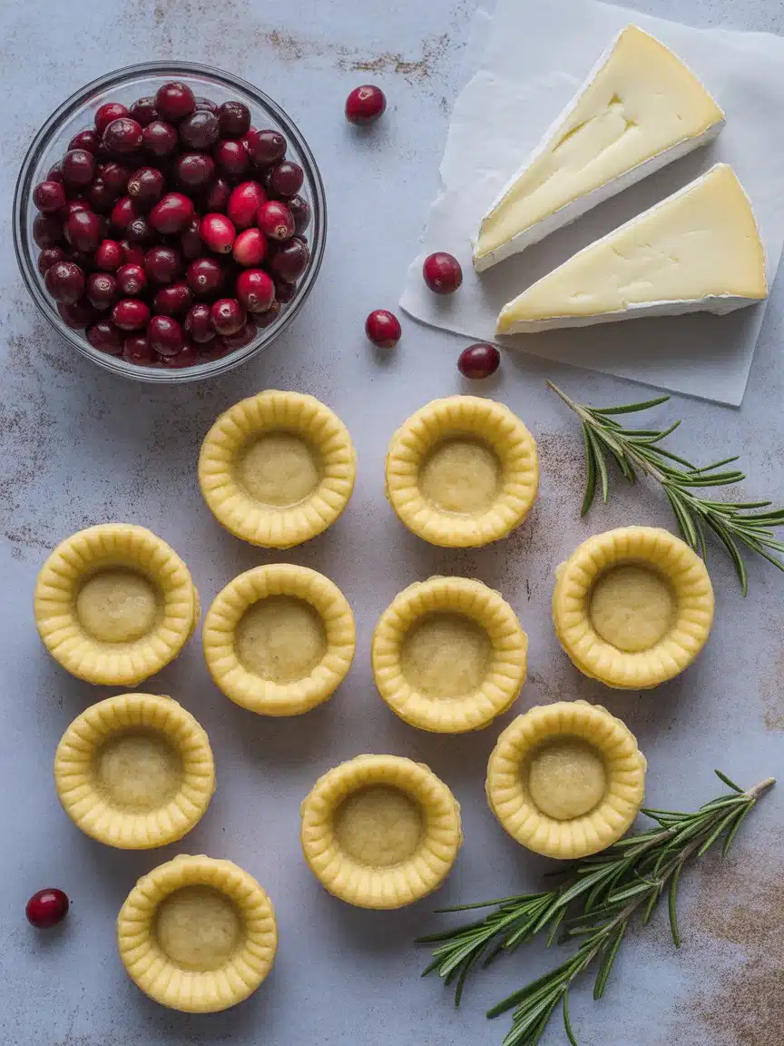 Baked Cranberry Brie Bites