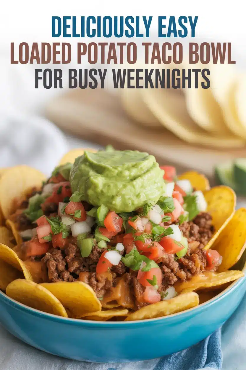 Deliciously Easy Loaded Potato Taco Bowl for Busy Weeknights