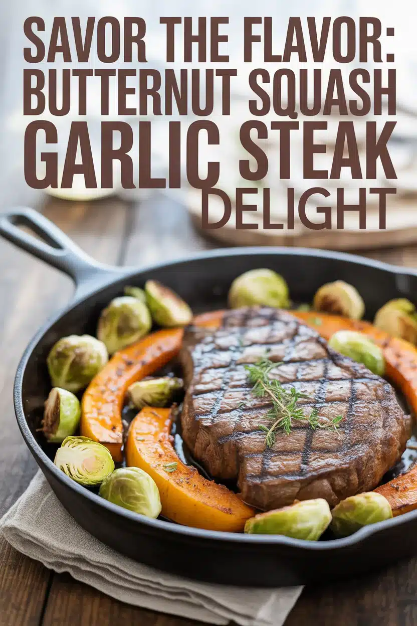 Savor the Flavor: Butternut Squash Garlic Steak Delight