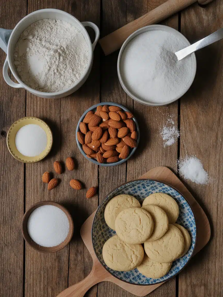 Triple Almond Cookies