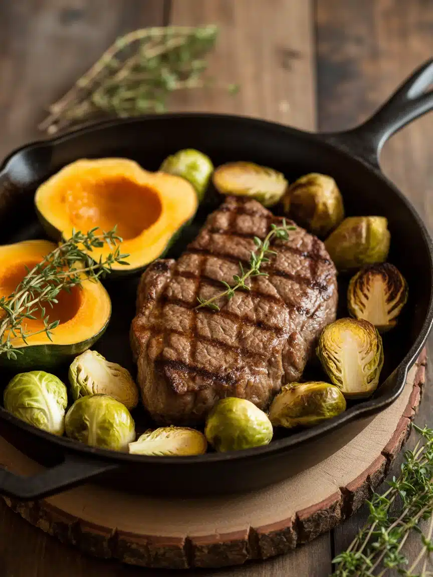 Savor the Flavor: Butternut Squash Garlic Steak Delight