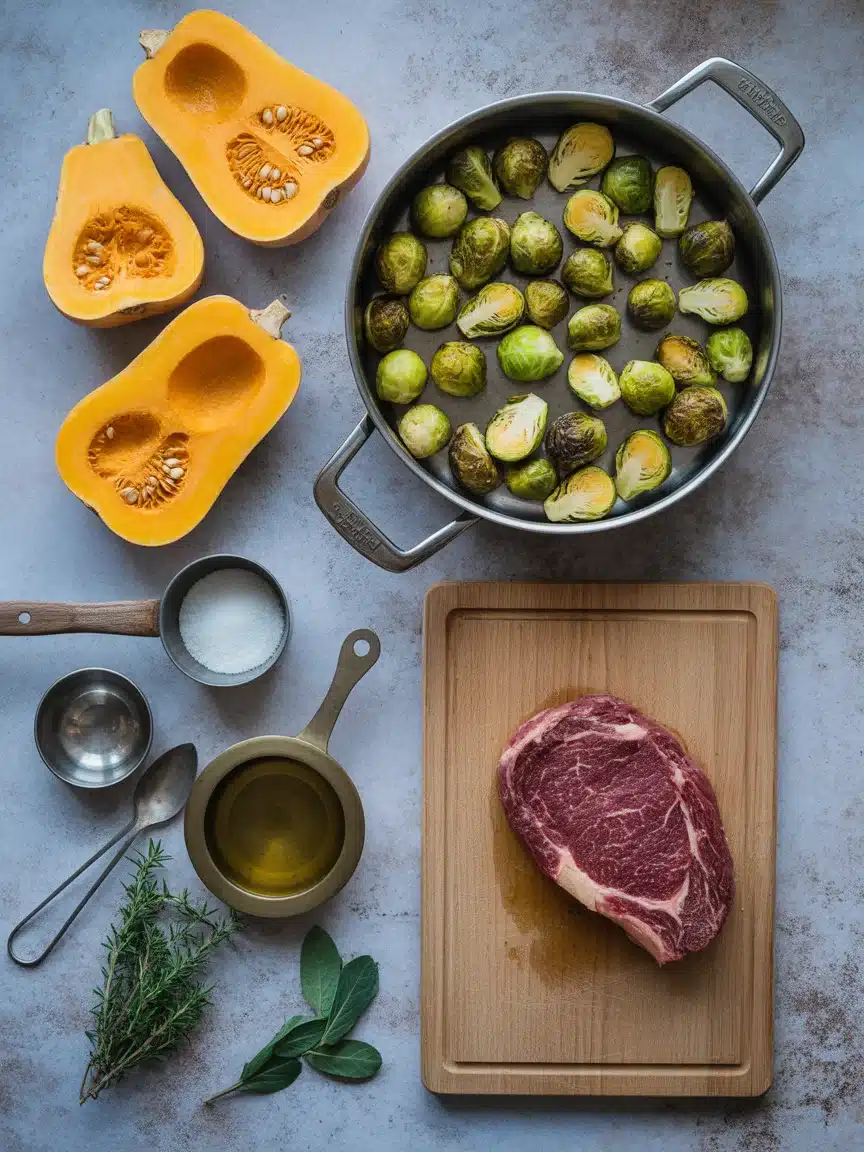 Butternut Squash Garlic Steak
