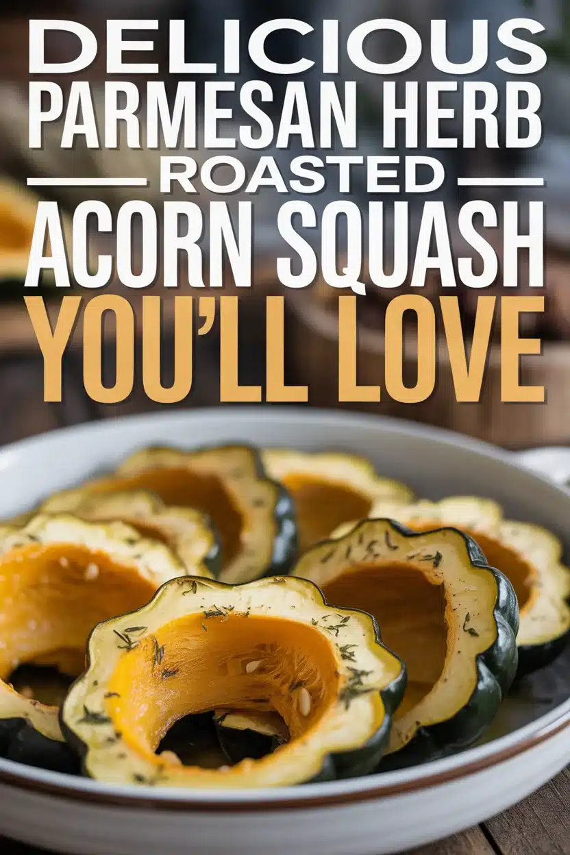 Delicious Parmesan Herb Roasted Acorn Squash You’ll Love