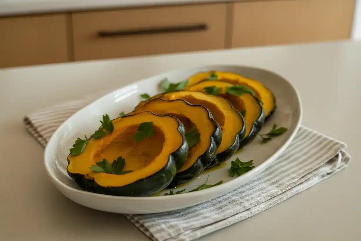 Delicious Parmesan Herb Roasted Acorn Squash You’ll Love