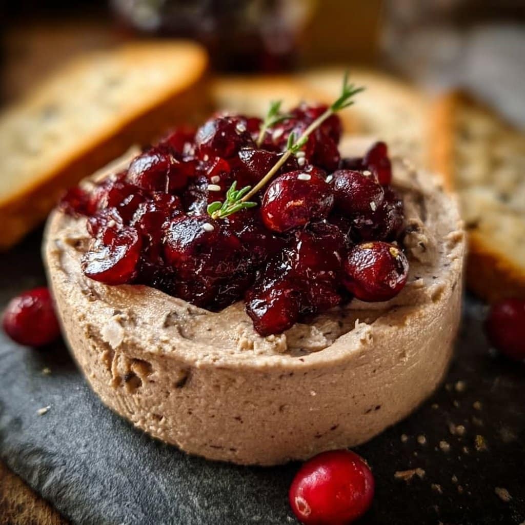 Elegant Turkey Liver Mousse with Cranberry Gelée