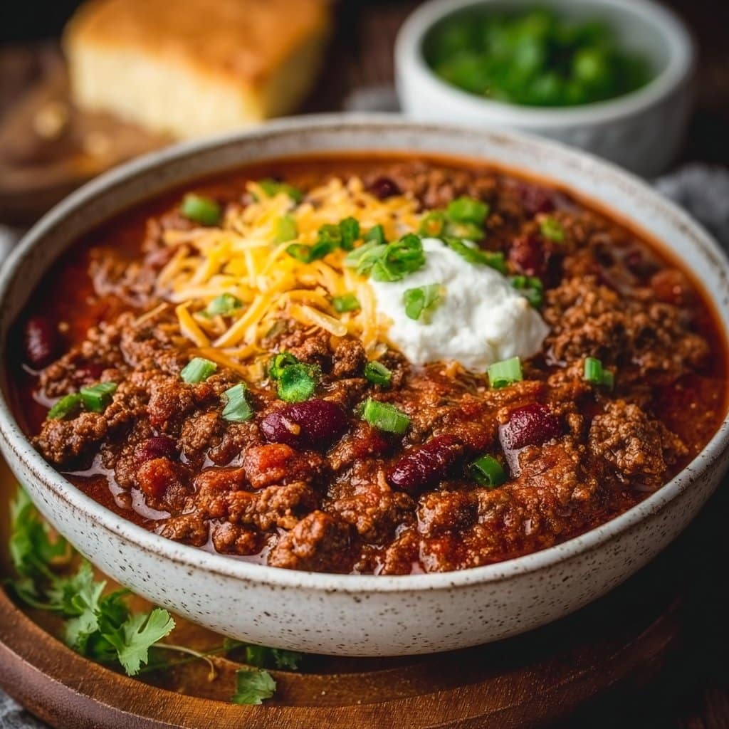 Crockpot Chili with Ground Beef