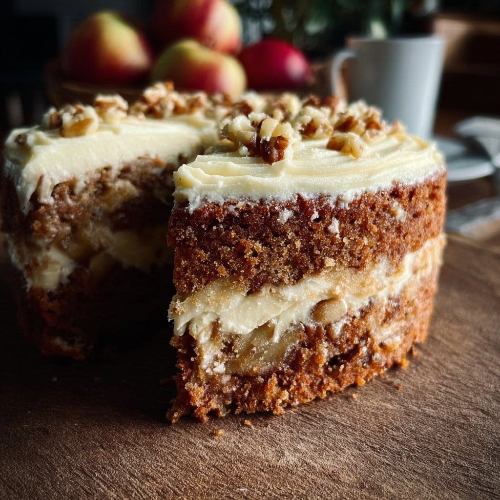 Irresistible Fresh Apple Cake with Dreamy Cream Cheese Frosting