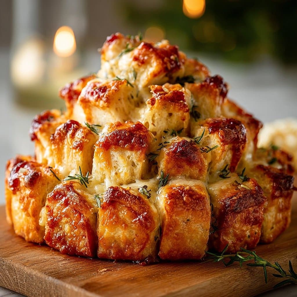 Christmas Tree Pull-Apart Bread
