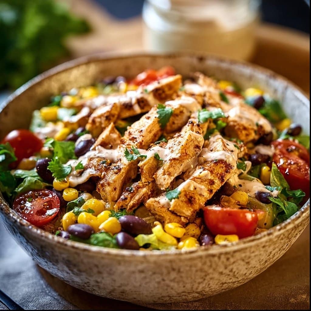 Zesty Southwest Chicken Salad Bowl