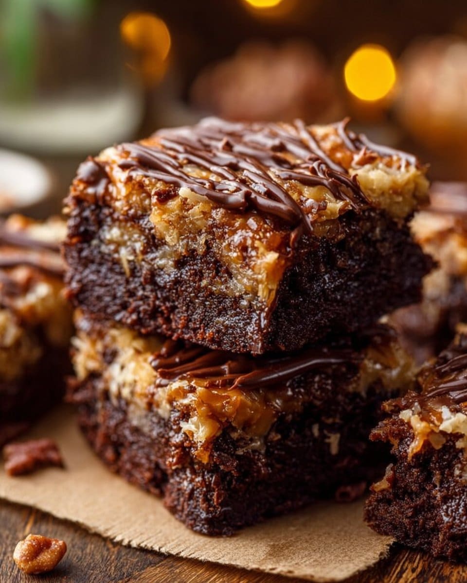 German Chocolate Brownies