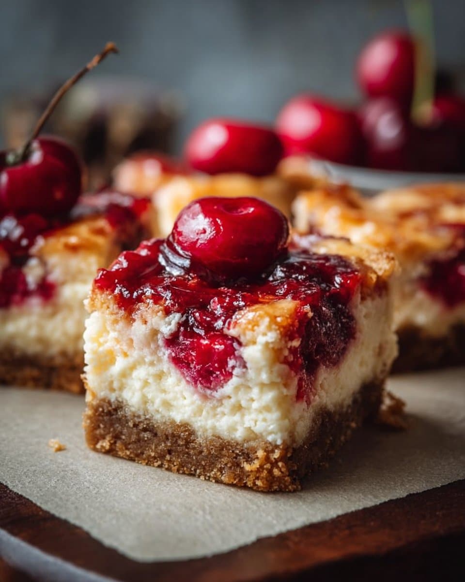 Easy Cherry Cheesecake Bars