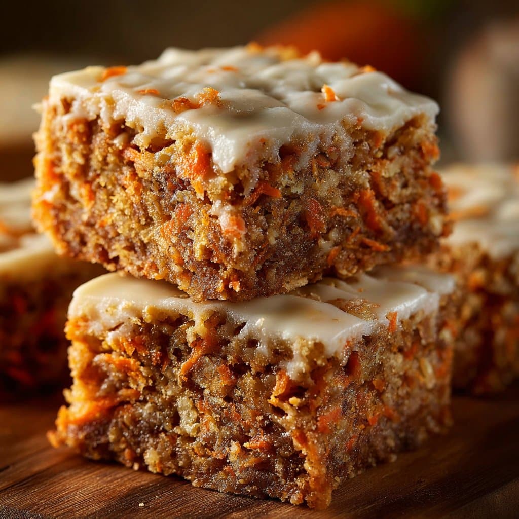 Cottage Cheese Carrot Cake Bars